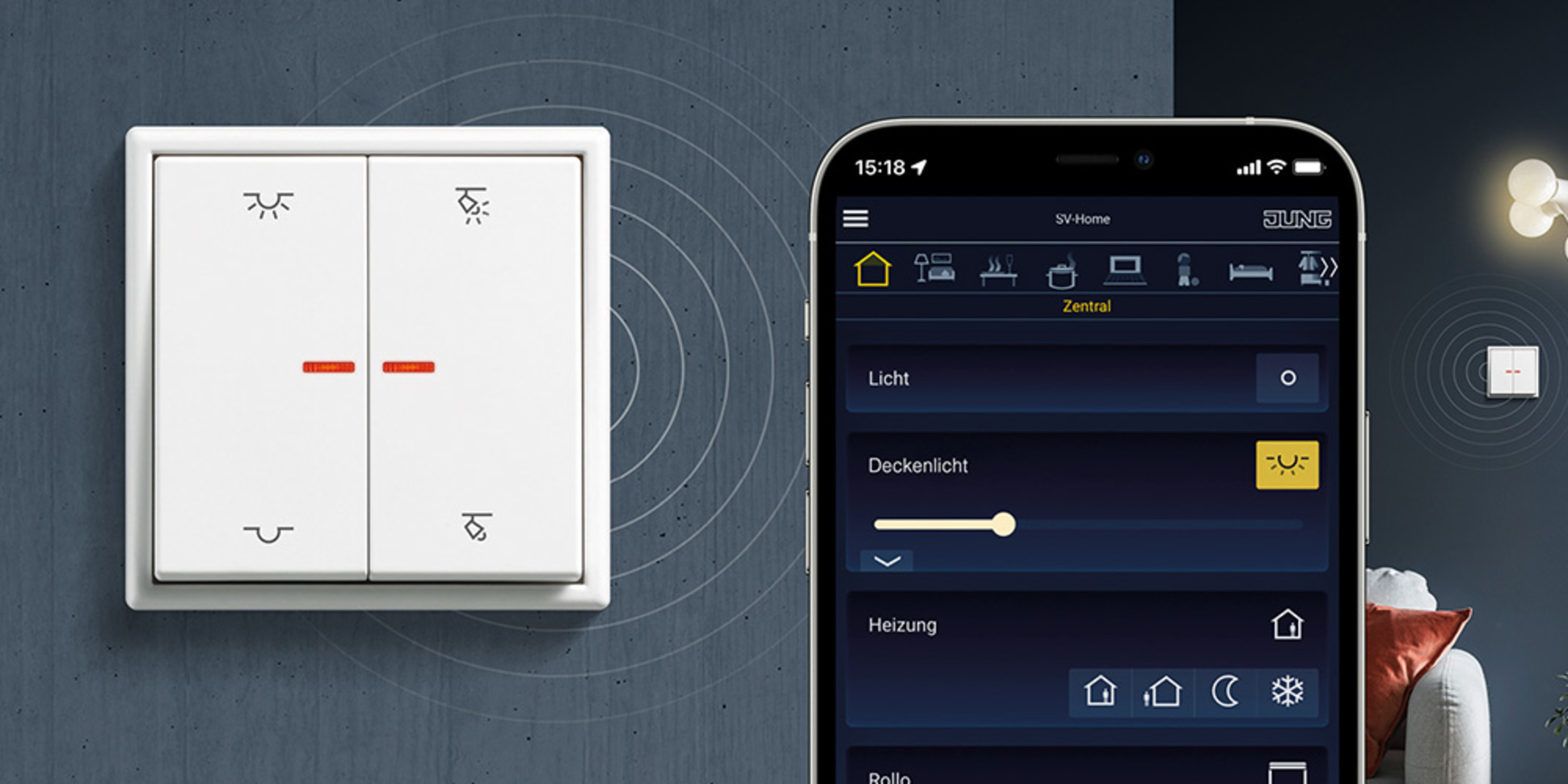 KNX RF Taster bei Elektro Kirchner GmbH & Co.KG in Wildflecken